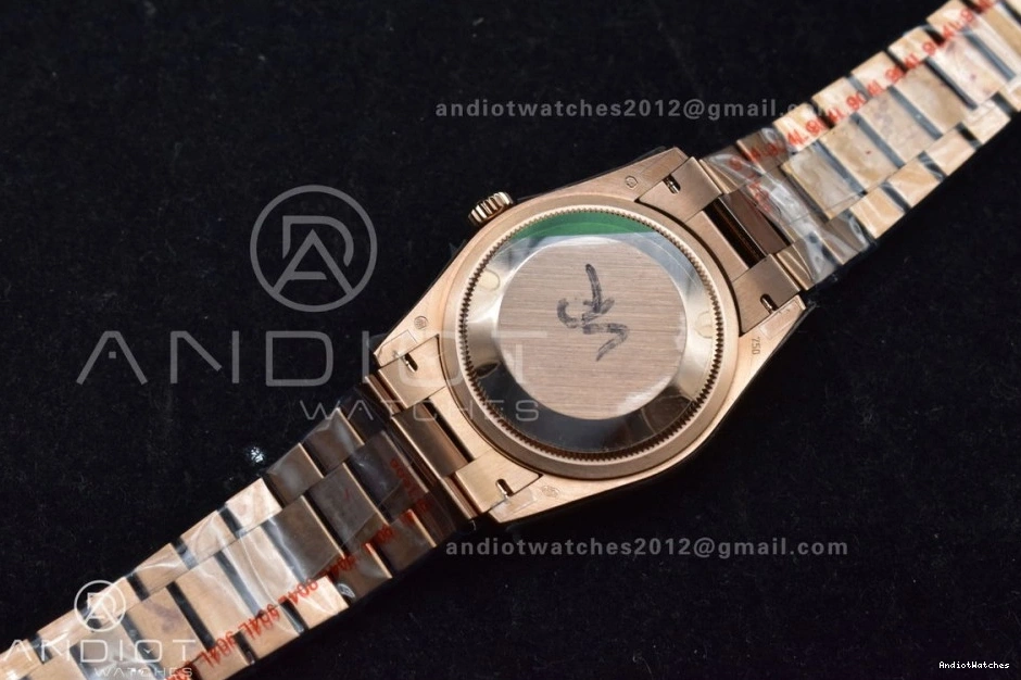 Diamond 671 36 Dial President vr3255 Steel with QF Original Edition V5 Grey Bracelet 904L RG Best Weight) on (Gain Square DayDate 0306